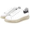 (WMNS) Alexander McQueen Oversized Transparent Sole Sneaker 'White Black' Women's 611698WHX989061