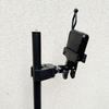 Mobile Streaming Power Bank Holder: 360° Rotation Clip with Metal Ball Head, Tripod Extension, and Strong Clamp.