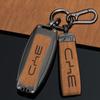 Zinc Alloy New Leather Car Key Case Cover Shell Fob For BYD Song Plus Atto 3 Han EV DM Qin Seal Dolphin Protective Auto Keychain