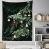 Cartoon Santa Claus Pattern Tapestry Home Bedroom Living Room Wall Decoration Christmas Theme Tapestry