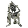 1/3/5Pcs Personalized Skeleton Sitting On Toilet Retro Car Key Pendant Punk Toilet Ghost Creative Keychain Spoof Gift Accessory