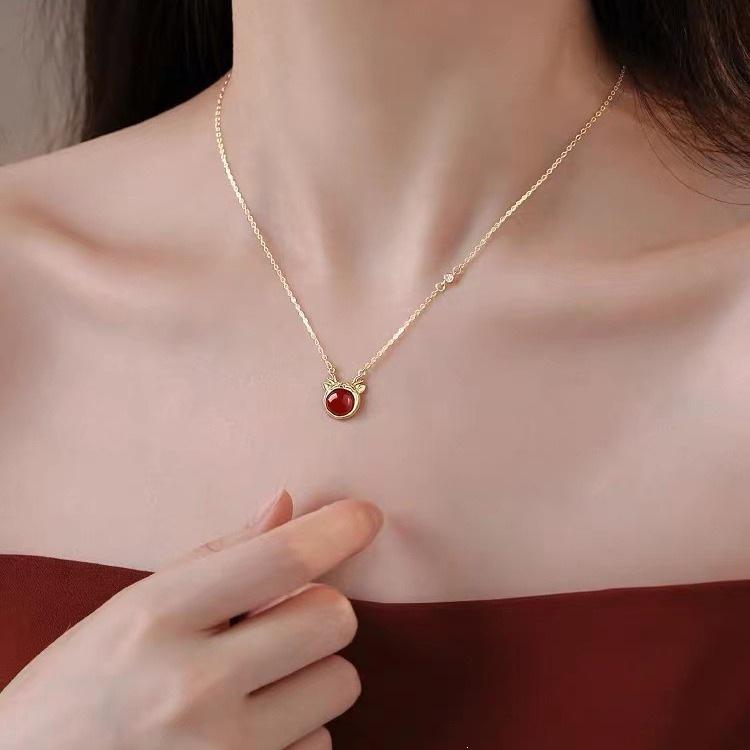 2023 Hot Style 925 Sterling Silver Year of the Dragon Necklace - Niche Birth Year Clavicle Chain for Women