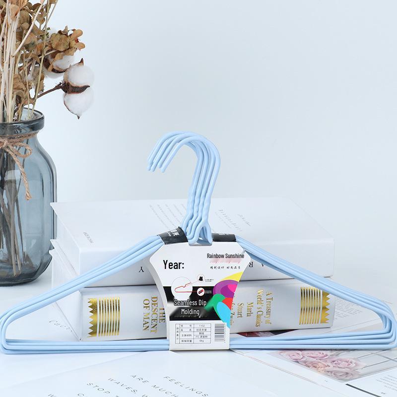 Thickened Large Adult Hangers, Non-Marking Solid Color, for Dormitory & Home.