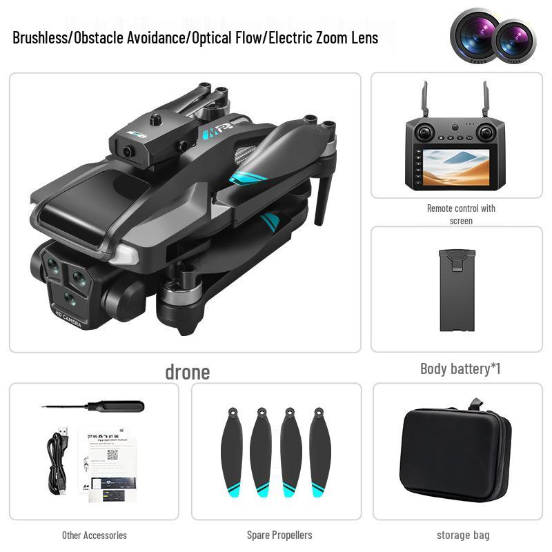 5G M22MAX 4.5-Inch Screen-Control Quadcopter with Optical Flow, Obstacle Avoidance, and Brushless ESC.