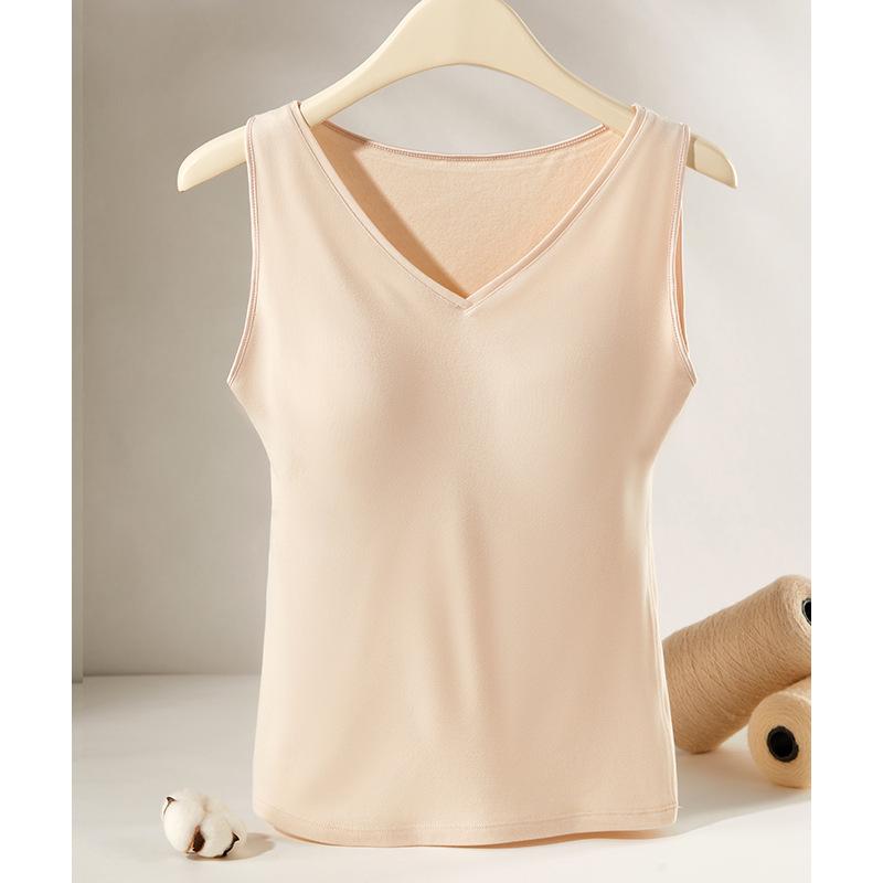 

Женский бархатный термотоп базового слоя с нагрудными вкладышами - С длинным рукавом, Осень/Зима XL