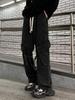 Men's Multi-Pocket Cargo Jeans - Loose Fit, Wide Leg, Spring/Autumn/Winter Casual Trend Pants