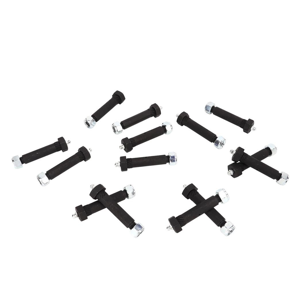 14pcs Greaseable Spring Bolt with Locknut 9 16in OD 3in Length Carbon Steel Zinc Plated for Trailer