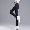 Womens Fashion Large Size Elastic Elastic Waist High Waist Jeans Slim Feet Pants Trousers