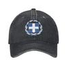 Coat of Arms of Greece Casual Baseball Cap Summer Trucker Hat Sun-Proof Outdoor Gym Snapback Cap Couple Women Y2k Baseball Caps