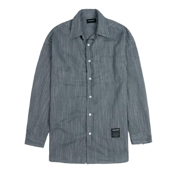Seventeens Tension Stripe Shirt Gray Free