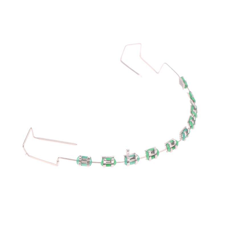 1 Pair Temporary Tooth Decoration With Metal Wires Multicolour Metal Bracket Orthodontic Ligature Ties Dentist Material