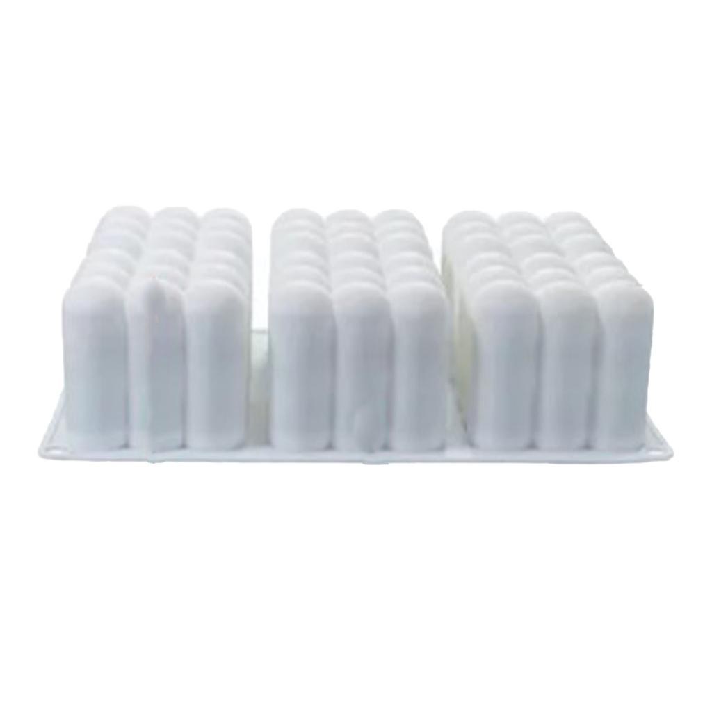 3D Bubble Candle Mold DIY 6 Cavity Silicone Cube Baking Mode for Candles Soap Cake Dessert