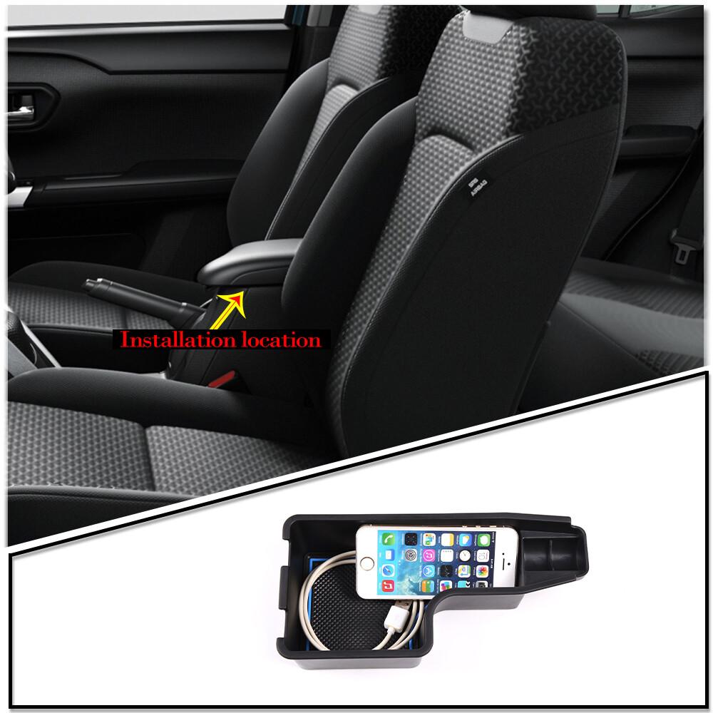 Storage Box Center Console Organizer Armrest Tray For Toyota Raize -