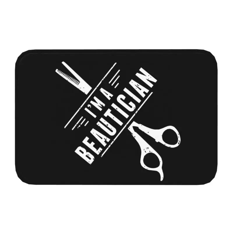 Retro Best Barber Distressed Logo Front Floor Door Entrance Mat Indoor Hairdresser Hairstylist Kitchen Bath Doormat Carpet Rug