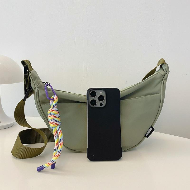 Nylon Cloth Casual Dumpling Bag Women's 2025 Autumn Korean Version Fashion Trend Shoulder Bag High Sense Simple Messenger Bag