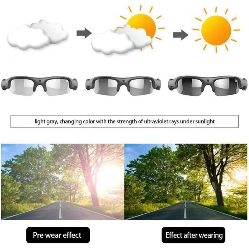 Smarted Cycling Glasses Light weight Sports Camera Eyewears Outdoor Glasses for Sports Enthusiasts