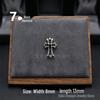 Cercei Stud Trendy Cruce Cupru Alb Argint Thai 925 cu Diamante Colorate pentru Bărbați și Femei
