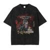 Summer Jujutsu Kaisen Anime Washed Vintage Shortsleeved Japanese Largesize Unisexs And Unisexs Slimming Top