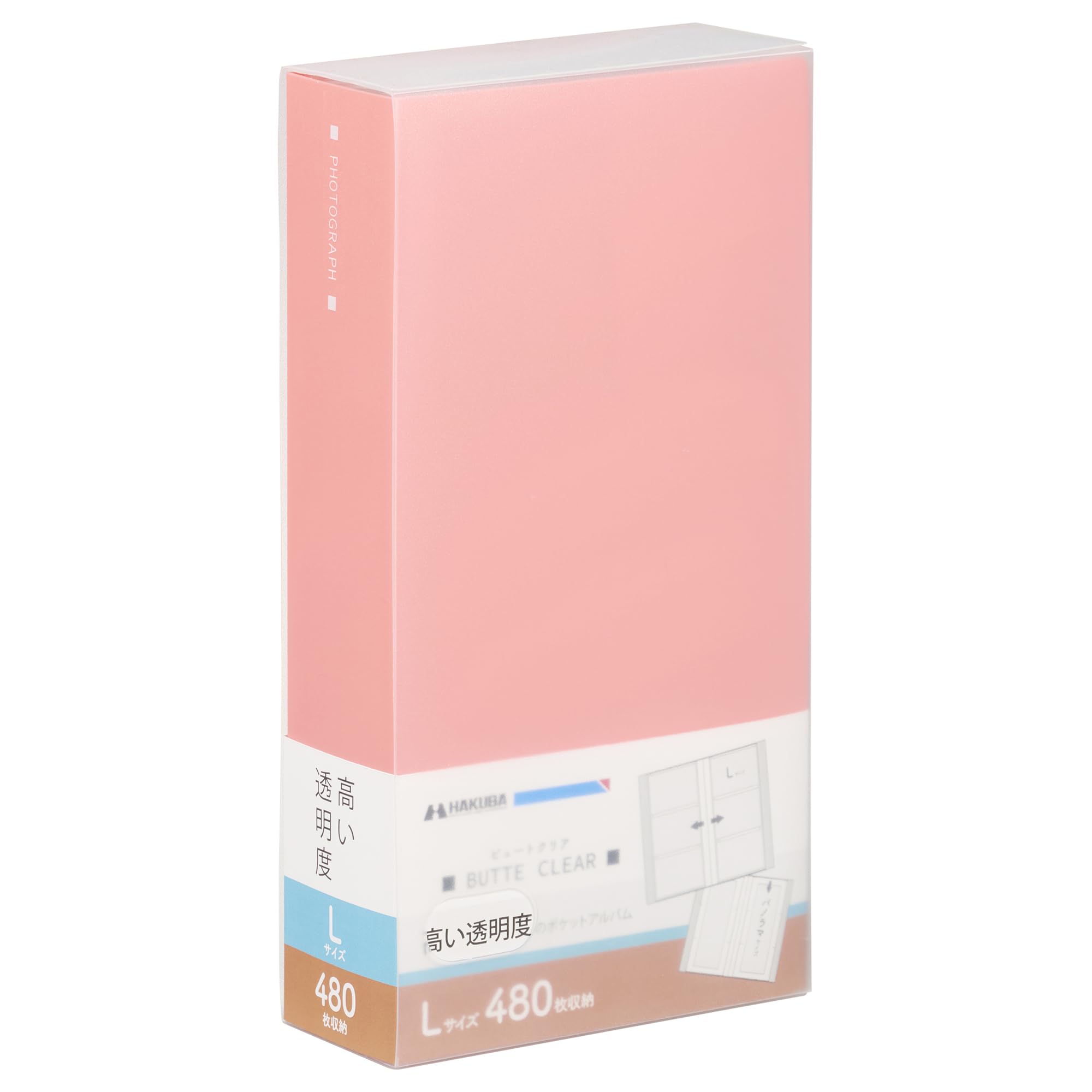 

HAKUBA Beaut Clear 480 Photo Sack Case Photo 4977187536249 Карманный альбом, [размер L, листы, розовый] Хранение, карманный стиль, в комплекте, альбом, розовый