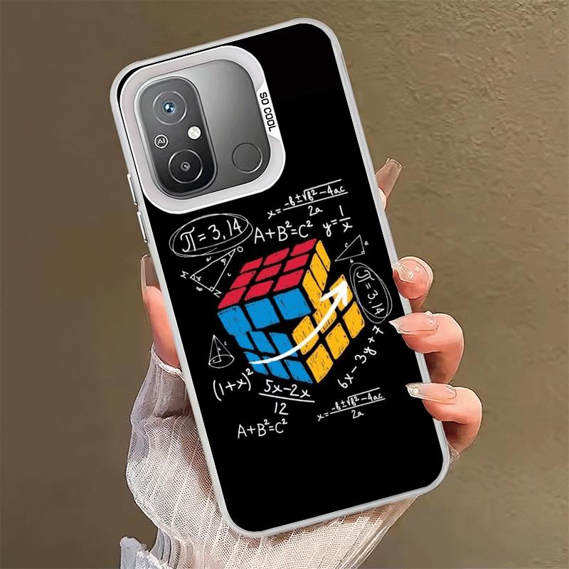 Rubik Cube Formula Spoofs Math Soft Phone Case for Xiaomi Redmi 15C 15 14C 13C 12C Poco X5 X6 X7 Pro X3 F8 F7 Ultra M8 13 12 Cov