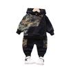 Herbst Frühling Kinder Outfits Baby Mädchen Kleidung Jungen Lässig Sportlich Locker Kapuzen-T-Shirt Hose Zweiteiliges Set Kleinkind Kostüm Kinder Trainingsanzüge