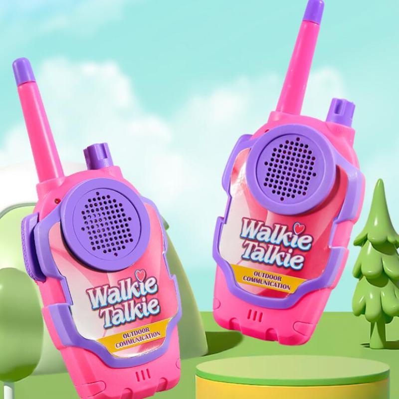2 Stück Kinder Eltern-Kind-Sprechanlage Cartoon Niedliches Walkie-Talkie Mobiltelefon Outdoor-Spielzeug Jungen und Mädchen Lernspielzeug