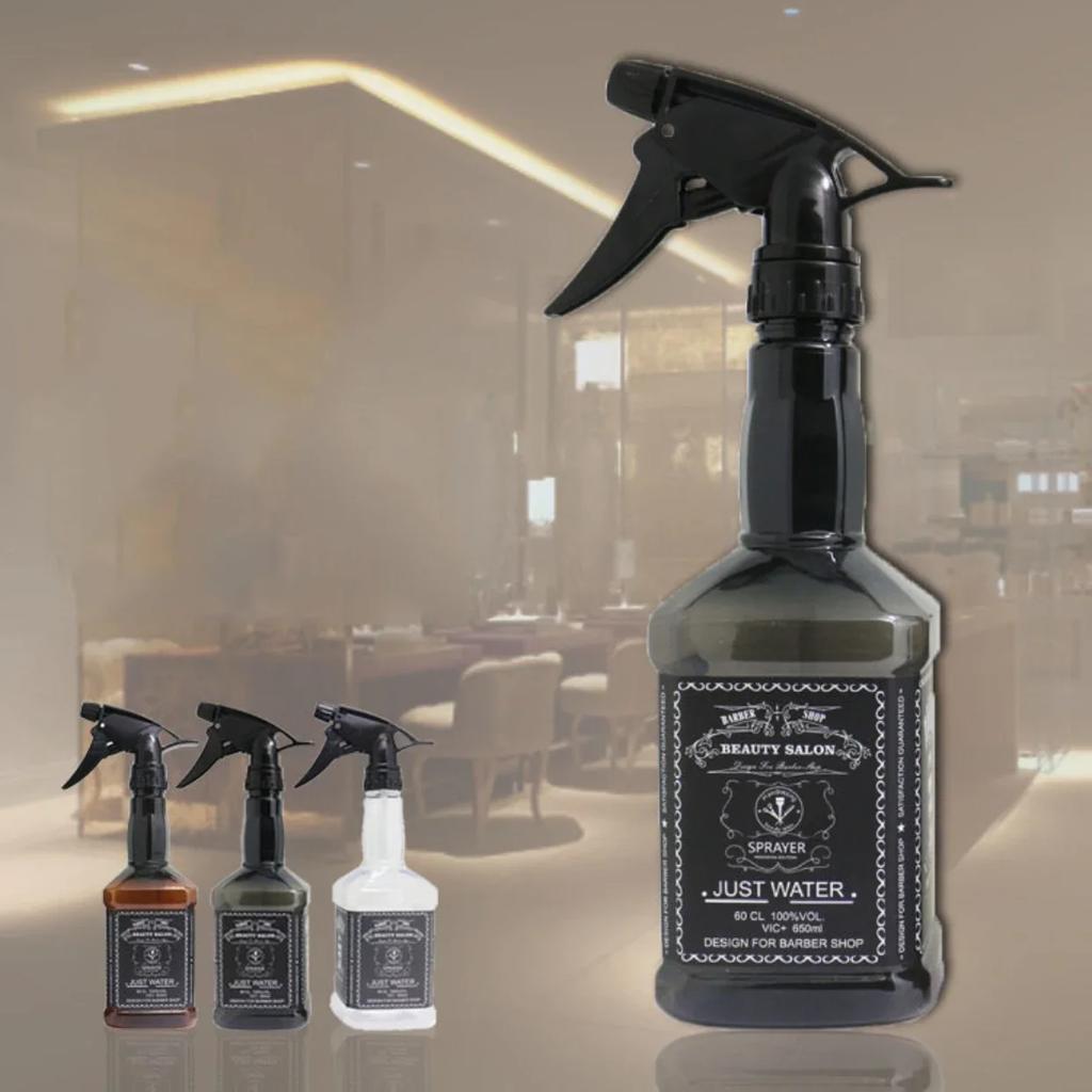 650/600ML High Pressure Continuous Spray Bottle Hair Care Water Replenishing Spray Bottles Separate Bottle Press Mist Sprayer