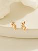 Minimalpiercing 14K Mini Teddy Bear Rabbit Piercing Earrings