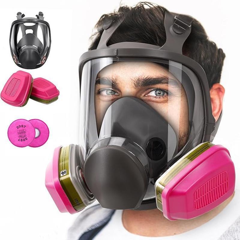 Multipurpose Respirator Mask for Spray Painting, Dust, Chemicals, Pesticides, and Decorating - 6800 Style