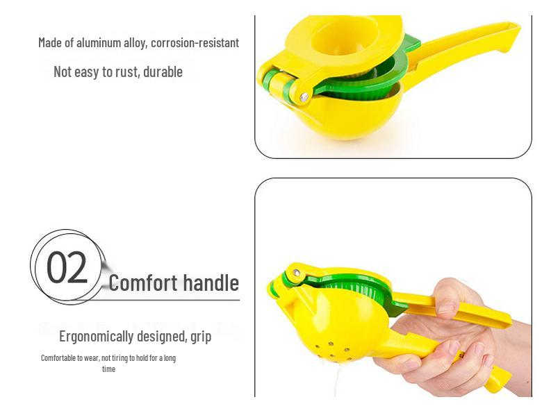 Manual Aluminum Alloy Two-in-One Lemon and Fruit Juicer