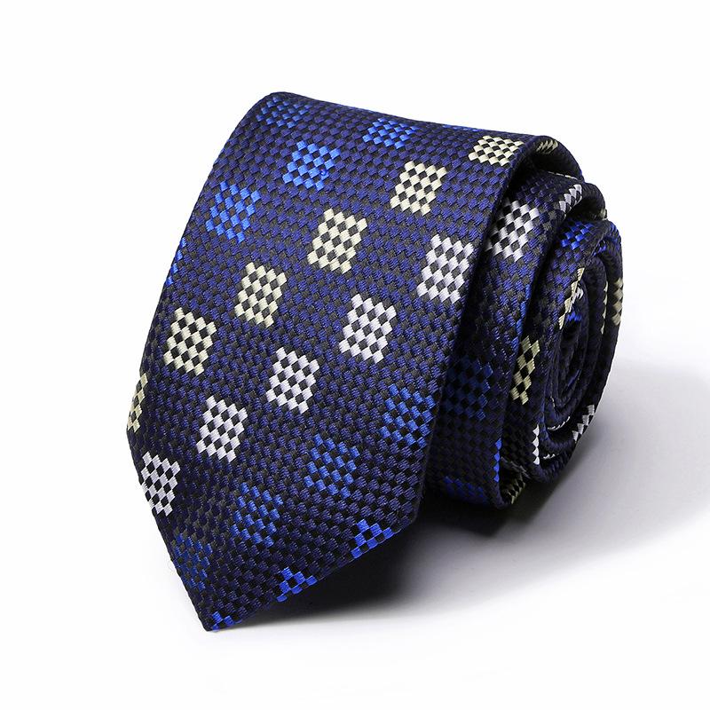 Tie Tie Polyester Silk Tie 8Cm Business Men'S Dress Wedding Studio Tie