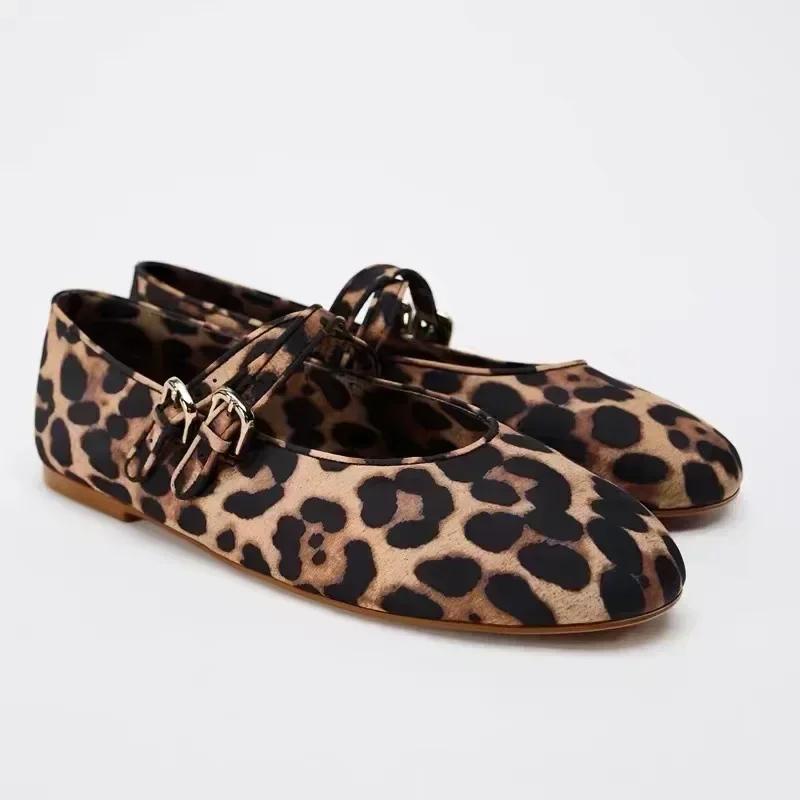 Spring Leopard Print Women`s Ballet Flats