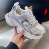 Popular thick-soled heightening dad shoes women's ins tide 2025 spring and autumn new mesh breathable casual sports shoes
