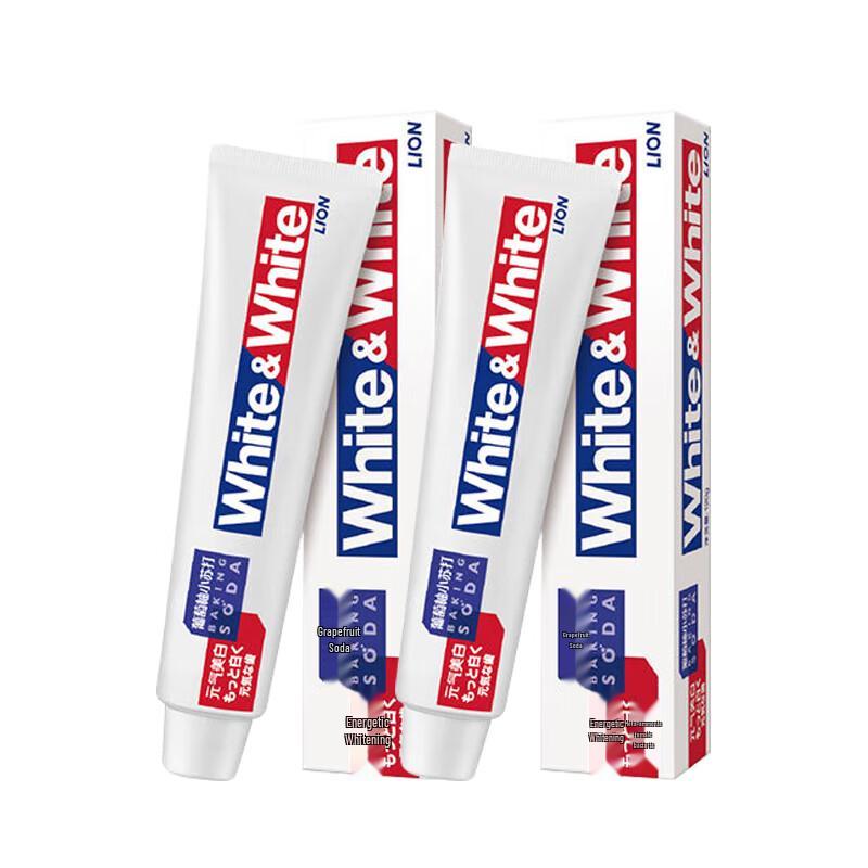 Lion White&White Grapefruit Baking Soda Whitening Toothpaste