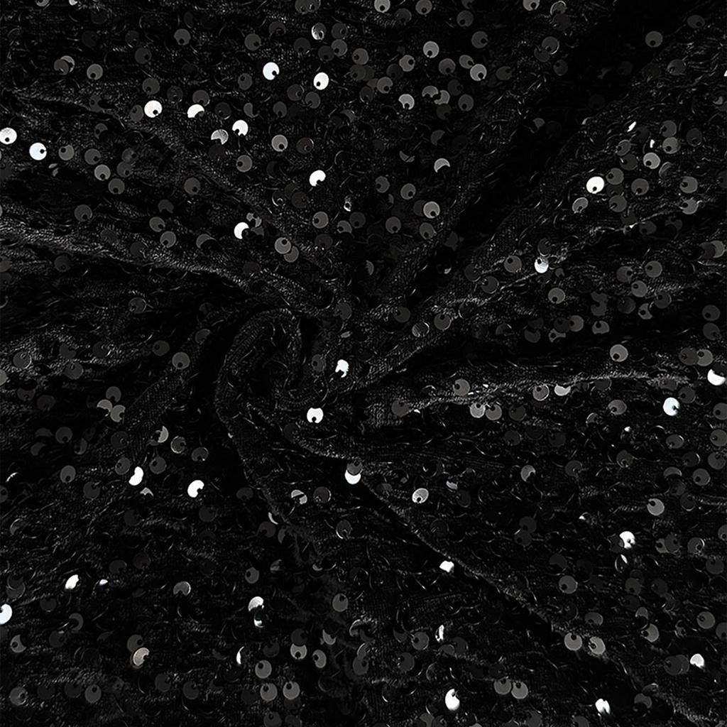 Women's Adult Sequined Fashion Drawstring Slimming Stretch Straight Leg Pants