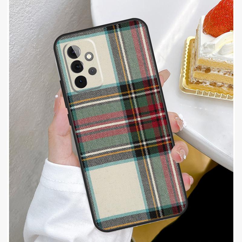 Clan Stewart Tartan Karo Muster Hülle Für Samsung Galaxy A52 A32 A12 A14 A34 A54 A51 A71 A53 A33 A13 A15 A25 A35 A55 Hülle