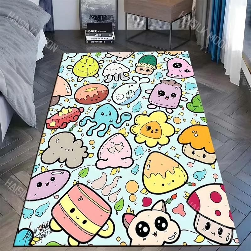 Tappeto con Stampe di Animali Cartoni Animati Carini Multitaglie per Soggiorno Camera da Letto Tappetino per Pavimento Tappeti per Aree Domestiche Tappeti Regali Zerbino Tappetino di Benvenuto