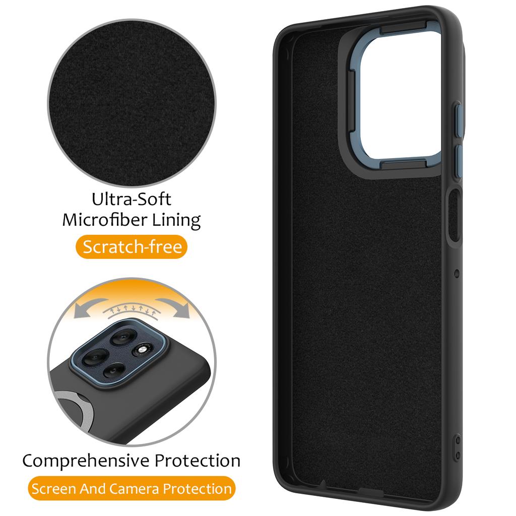 For Motorola Moto G100 Pro 5G/Moto G86 5G Magnetic Case Rotating Ring Kickstand TPU + PC Back Cover