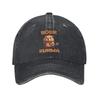Classic Bober Bobr Kurwa Baseball Caps Unisex Women Distressed Denim Washed Headwear  Outdoor Running Unstructured Soft Hats Cap