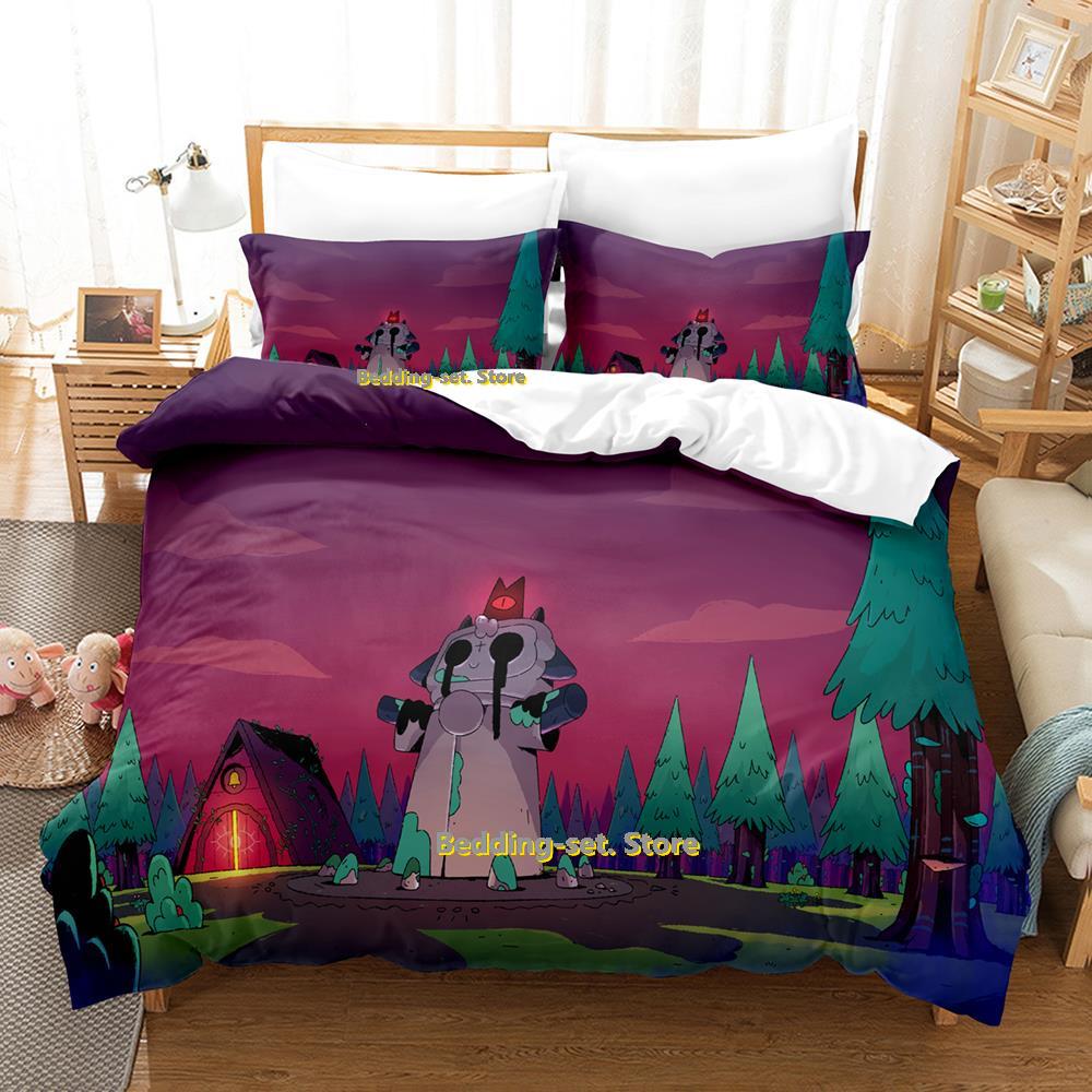 Comforter Cult Of The Lamb Bedding Set Single Twin Full Queen King Size Bed Set Adult Kid Bedroom Duvet Set Print Anime Bed
