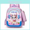 Adorable Cartoon Backpack For Kids Oxford Fabric Lightweight Squirrel Pink