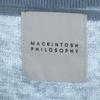 MACKINTOSH PHILOSOPHY Linen Blend Long Sleeve Knit Cardigan 38 Blue Gray Women Used