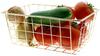 GOLDEN WIRE METAL FRUIT BASKET, DECORATIVE
