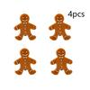 Gingerbread Man Shaped Scented Candle,  Soy Wax Christmas Decorative Candle,  for Christmas Eve Party Decoration and Gift