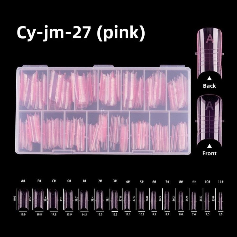 Transparent Toe Nail Molds Double-head Manicure Tools New Manicure Nail Mold  For Builder Gel