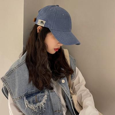 Ins Hat Female Solid Color Baseball Cap Female Summer Versatile Student Simple Sunscreen Cap Male
