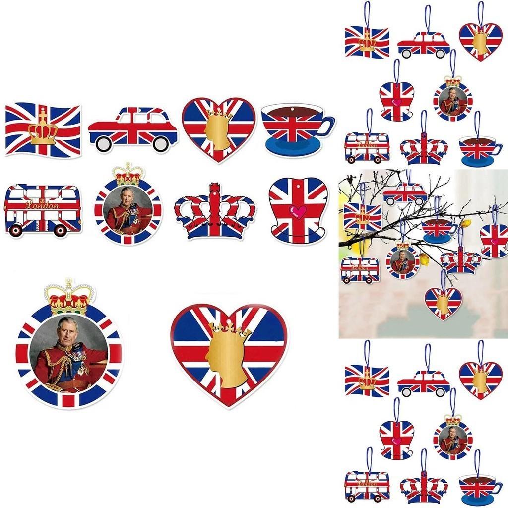 König Charles III. Krönungsfeier Dekorative Hängeelemente