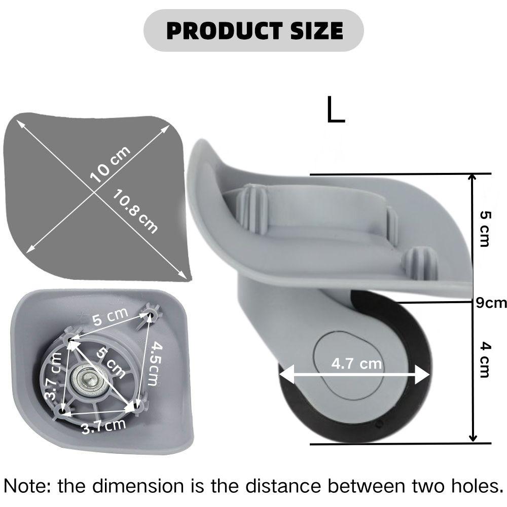 2Pcs Suitcase Wheels Luggage Spinner Caster Silent Luggage Wheels Replacement Wheels Customs Box Trolley Accessories Hot