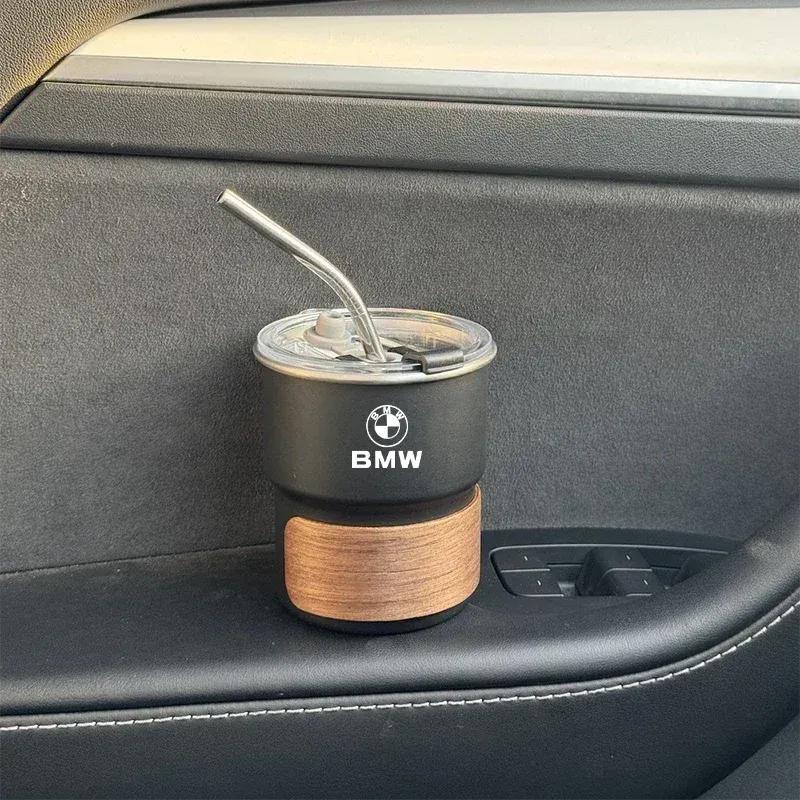 -304 Auto Edelstahl Kaffeetasse mit Deckel Hitzeschutz Getränkebecher Für BMW E34 E36 E60 E90 E46 E39 E70 F10 F20 F30 X5 X6 X1 M3 M