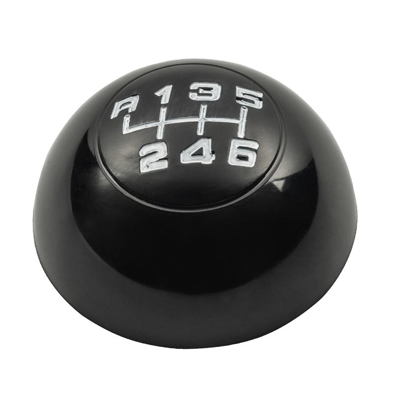 5 Speed Black / Silver Gear Shift Knob Lever Shifter Top Cap Cover For Alfa Romeo Giulietta 2012 2013 2014 2015 2016 2017 2018